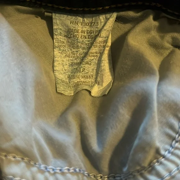 Blue Midrise Skinny Jeans - Picture 4 of 4